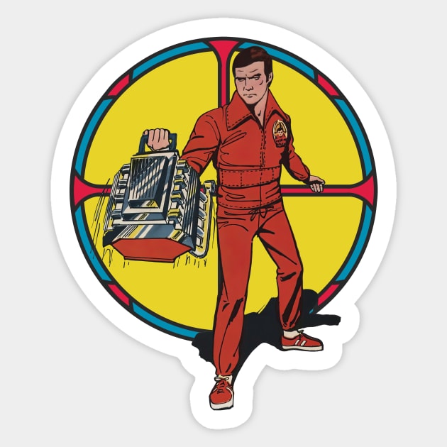 The Bionic Man Sticker by Doc Multiverse Designs